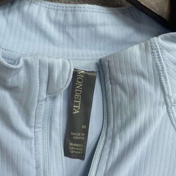 NEW Mondetta Active Ribbed Women's M 1/2 Zip Top Side Pocket - Picture 7 of 11